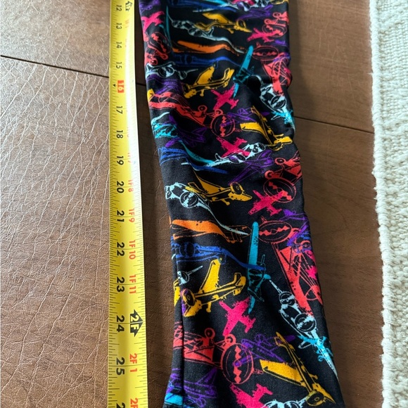 NWOT Lularoe UNICORN AIRPLANE Leggings OS Tall & Curvy NEVER WORN - Picture 9 of 10